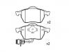 刹车片 Brake Pad Set:4A0 698 151