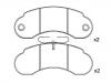 刹车片 Brake Pad Set:631 420 03 20