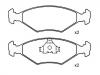 刹车片 Brake Pad Set:5882984