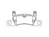 Bremsbelagsatz, Scheibenbremse Brake Pad Set:958.352.939.50