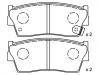 Pastillas de freno Brake Pad Set:55200-60810