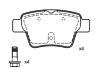 Plaquettes de frein Brake Pad Set:4253.22