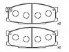 тормозная кладка Brake Pad Set:MB259949